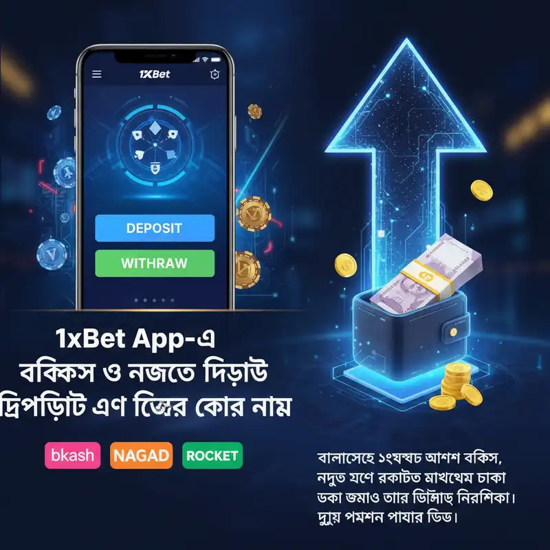 1xBet App-এ বিকাশ ও নগদে পেমেন্ট গাইড